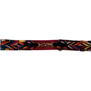 Mersi 2” Purse Strap / Belt Colorful Gold Hardware Adjusts from 26"-38"